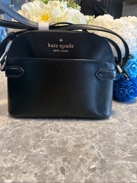 kate spade Handbags - kate spade Black Saffiano Leather Dome Crossbody